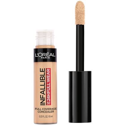 L'Oreal Paris Infallible Full Wear, Full Coverage, Waterproof Concealer - 380 Pecan - 0.33 fl oz: Brush-On, For All Skin Types, Face Application