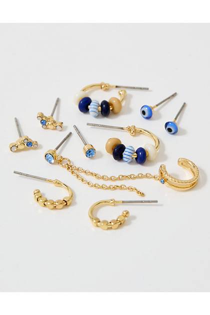 Aerie Multi Earrings Pack Blue