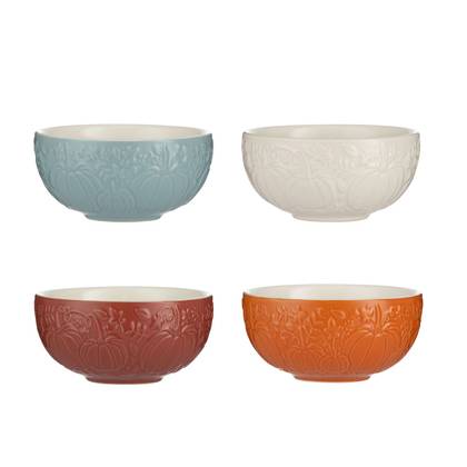 Mason Cash Pumpkin Mini Prep Bowls, Set of 4