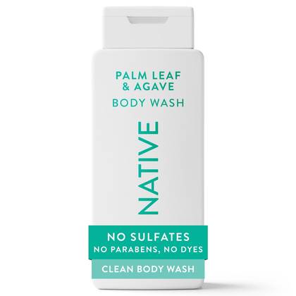 Native Body Wash for Men & Women - Sulfate Free - Palm Leaf & Agave - 18 fl oz