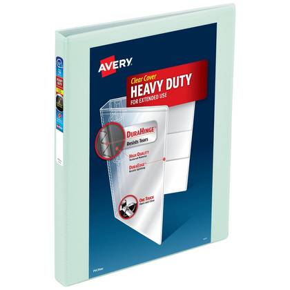 Avery 0.5" Heavy Duty View Ring Binder Soft Green