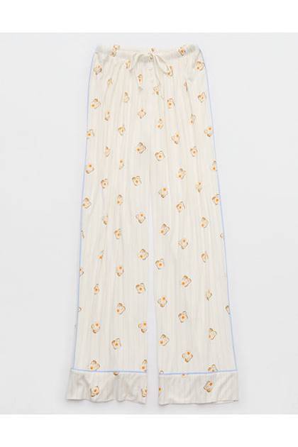 OVERSLEPT by Aerie Real Soft® Piping PJ Pant Tainted Love