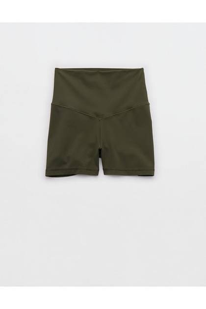 OFFLINE By Aerie Real Me XTRA High Waisted 3" Bike Short Festive Olive
