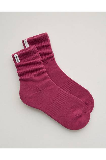 OFFLINE By Aerie Short Scrunch Socks Autumn Jam