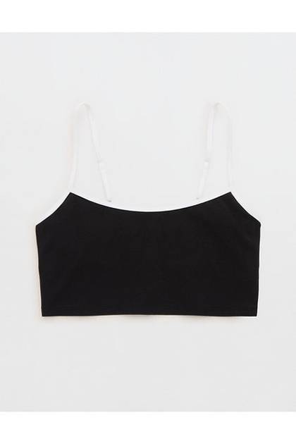 Superchill Cotton Bra Top Black