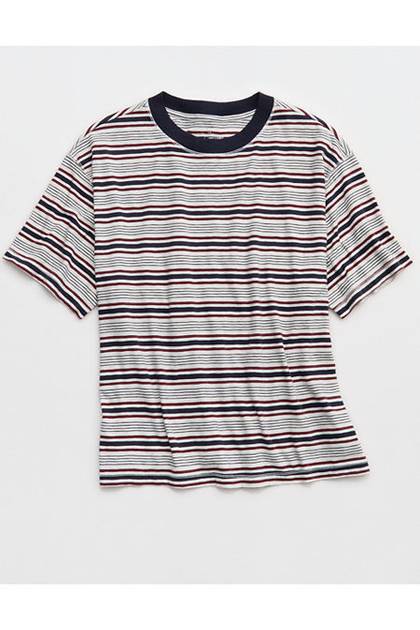 Aerie Relaxed T-Shirt Deep Ruby