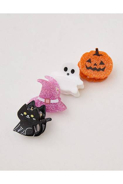 Aerie Halloween Mini Hair Clip Pack Multi