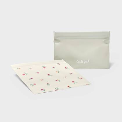 2pk Peva Snack Bags - Cat & Jack™ Ditsy Floral