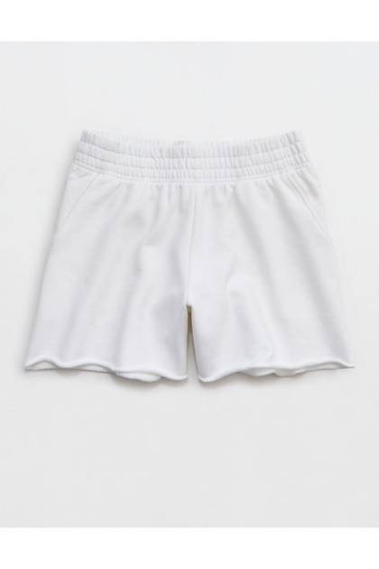 OFFLINE By Aerie Throwback Fleece Short White