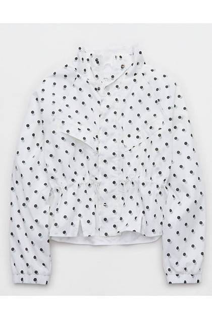 OFFLINE By Aerie Cinch Windbreaker Full Zip White