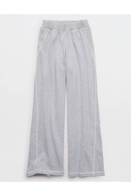 Aerie Go-To Trouser Medium Heather Gray