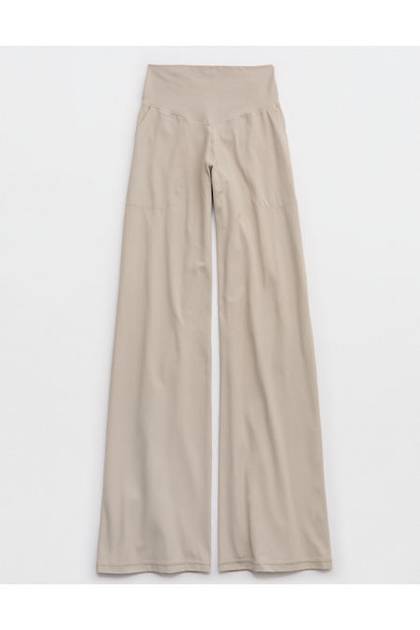 OFFLINE By Aerie Real Me XTRA High Waisted Tie Back Trouser Stone Harbor