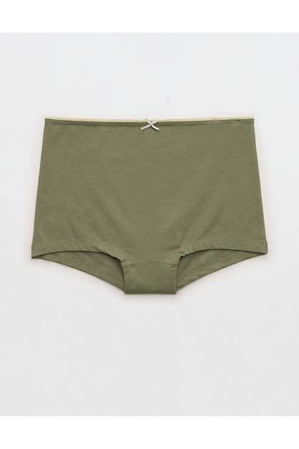 Superchill Cotton High Rise Shortie Underwear Olive Fun
