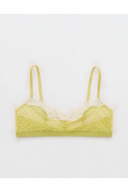 Show Off Sheer Happiness Lace Bralette Tomboy Green