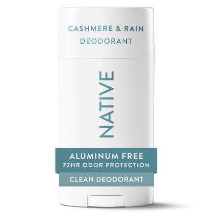 Native Men's Invisible Solid Deodorant - Cashmere & Rain - 2.65oz: Invisible Solid, Normal Skin