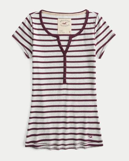 Short-Sleeve Rib Henley