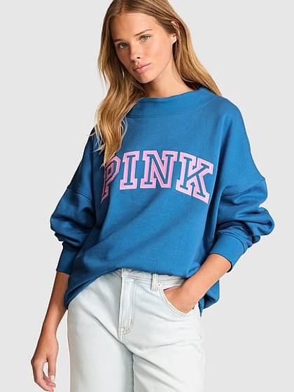 Campus Fleece™ Oversized Mock-Neck Sweatshirt