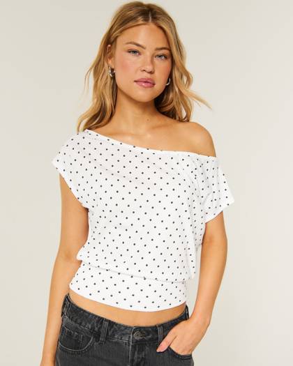 Banded Off-the-Shoulder Top