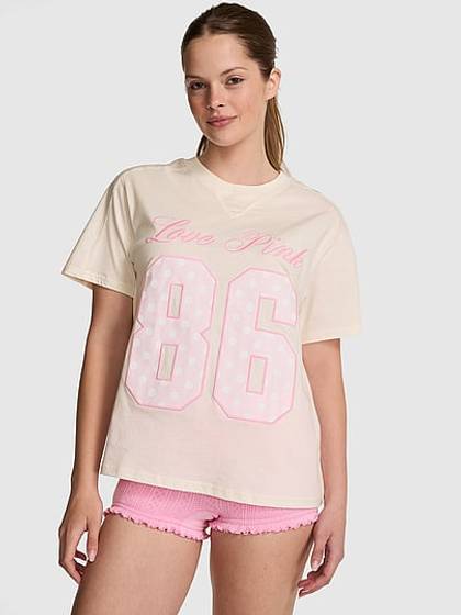 Campus Cotton™ V-Stitch Crewneck Boxy Tee