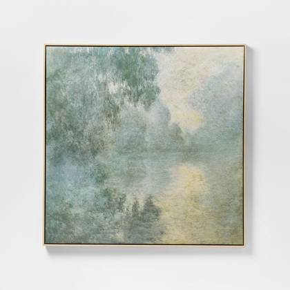 36"x36" Blurry Landscape Framed Wall Art - Threshold™ designed with Studio McGee
