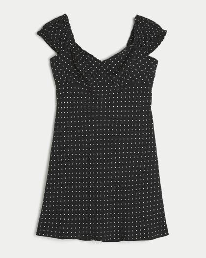 Crepe Mini Dress