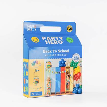 House of Party 84ct Party Hero Balloon Decor Kit 'Back to School'