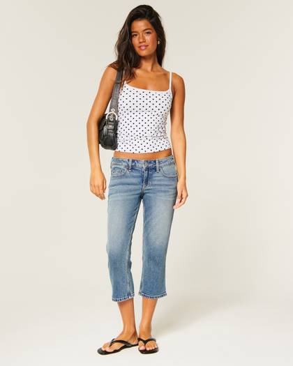 Low-Rise Capri Jeans