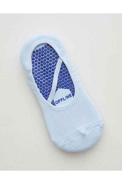 OFFLINE By Aerie x LUCKY HONEY Ballet Grip Socks Eyelet Blue