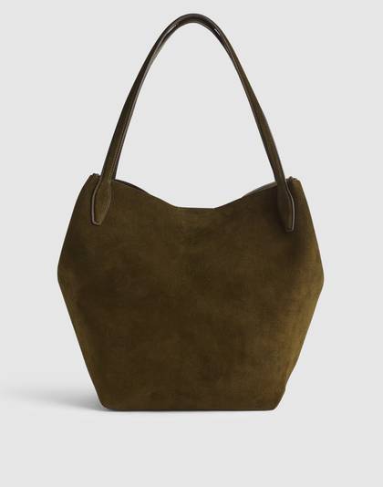 The Shopper Tote in Soft Grain Suede