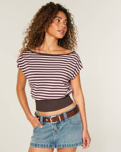 Banded Off-the-Shoulder Top