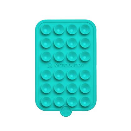 Octobuddy Silicone Suction Cup Phone Case Mount Magnet - Turquoise