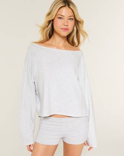 Easy Off-the-Shoulder Sweatshirt