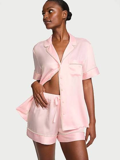 Signature Satin Shine Short Pajama Set