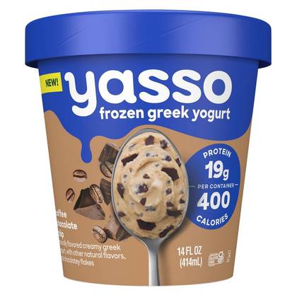 Yasso Coffee Chocolate Chip Greek Yogurt - 14 fl oz