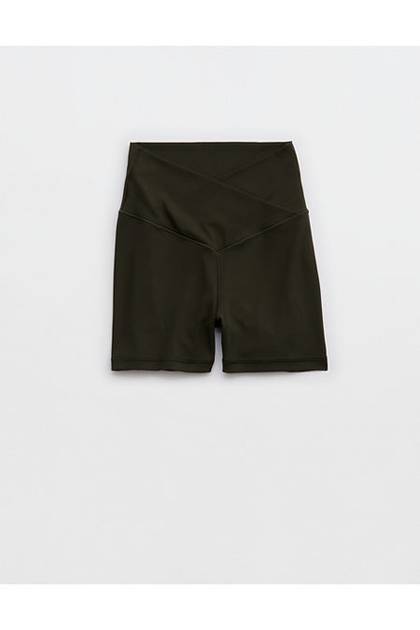 OFFLINE By Aerie Real Me Crossover 3" Bike Short Olive Petal