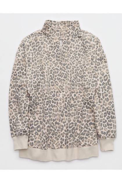 Aerie Oh Zip! Sweatshirt Dusk