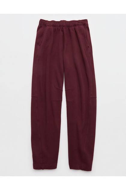 Aerie Oh Zip! Barrel Pant Royal Berry