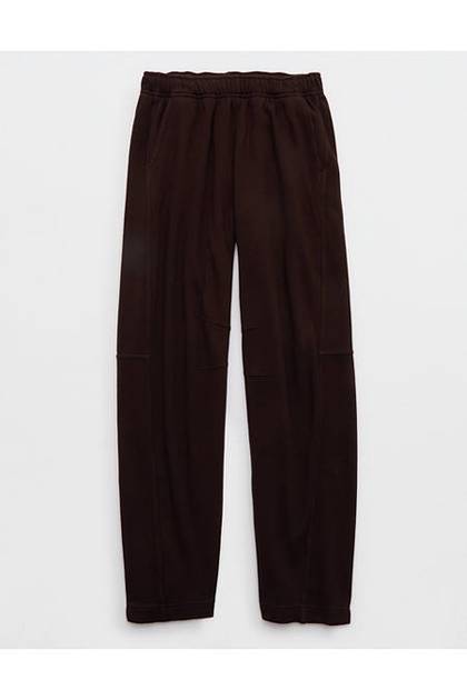 Aerie Oh Zip! Barrel Pant Deep Earth