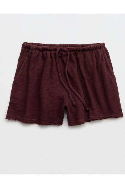 Aerie It's Casual Knit Slub Short Royal Berry