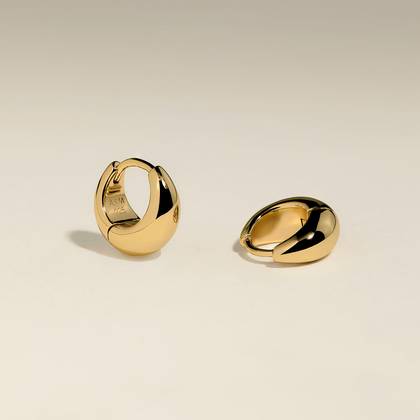 Dome Huggies in Gold