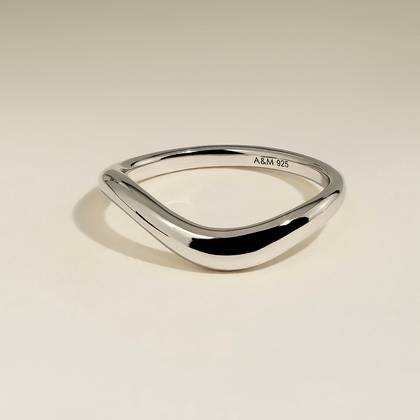 Wave Ring in Silver