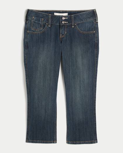 Ultra Low-Rise Capri Jeans
