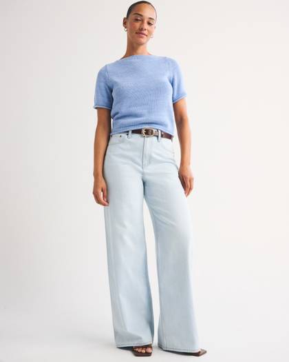 Curve Love High Rise Wide Leg Jean