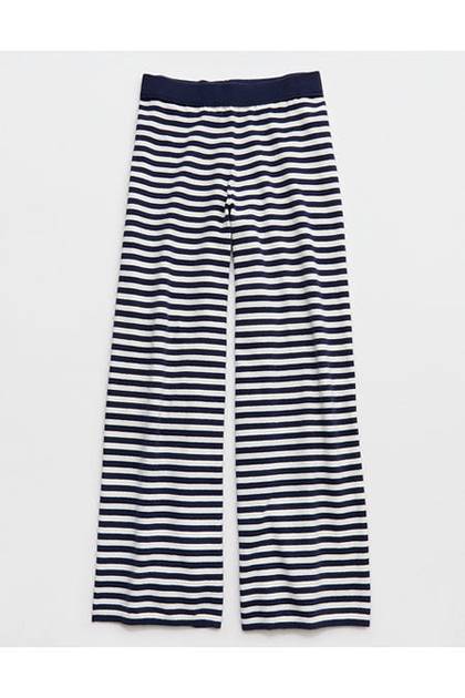 Aerie Sunday Soft Trouser Navy