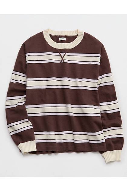 Aerie Sunday Soft Crew Sweater Relic