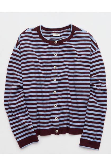 Aerie Sunday Soft Cardigan Monaco Blue