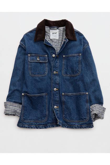 Aerie Barn Jacket Dark Wash