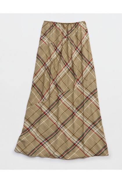 Aerie Happy & Drapey Maxi Skirt Basketweave