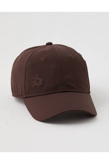 OFFLINE By Aerie Nylon Baseball Hat Deep Earth