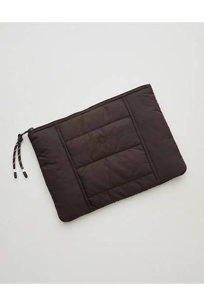 OFFLINE By Aerie Puff Love Square Pouch Deep Earth